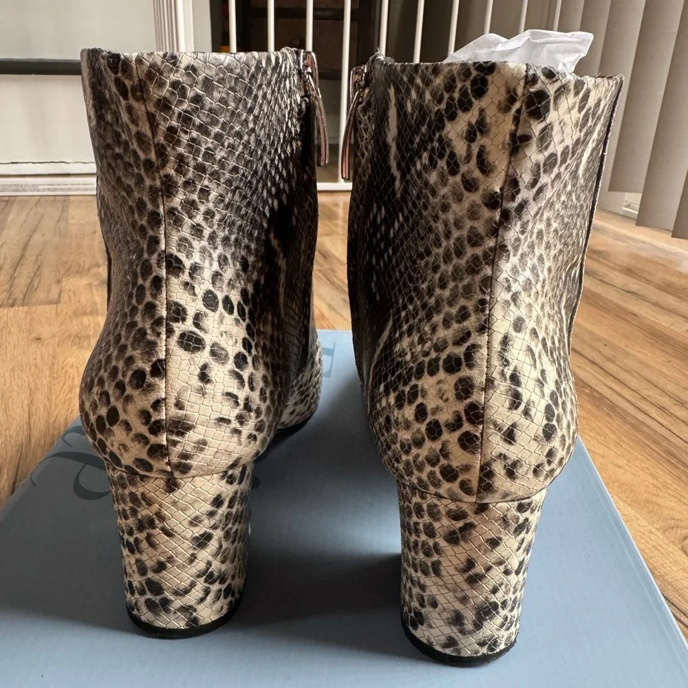 Snake Print Booties - Picture 3 of 7